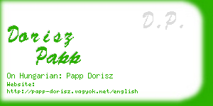 dorisz papp business card
